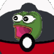The generated poggers-pokeball animated emoji