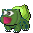 The generated bulbasaur animated emoji
