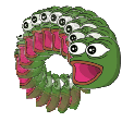 The generated swirling animated emoji