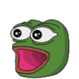 The generated poggers-hooray animated emoji