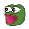 The generated poggers-laugh animated emoji