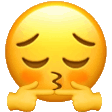 The generated shy animated emoji