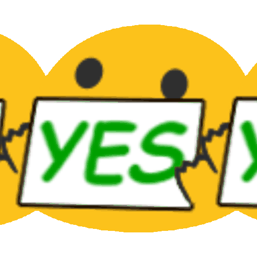 The generated yes-conga-line animated emoji