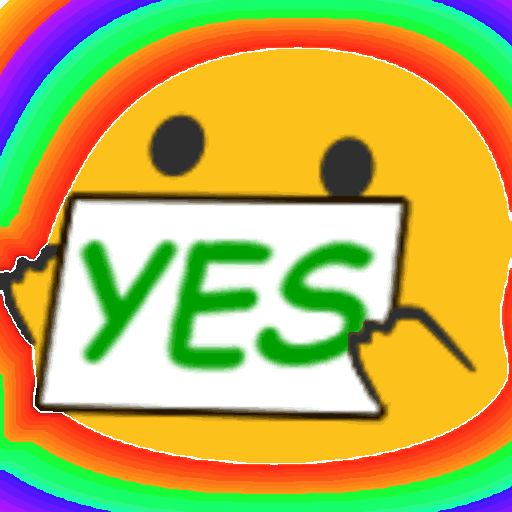 The generated yes-psychedelic animated emoji