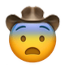 Fearful Cowboy emoji