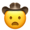 Frowning Cowboy emoji