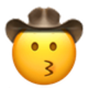 Kissing Cowboy emoji