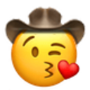 Kissing Heart Cowboy emoji