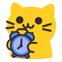 Meow Clock emoji
