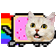 The generated nyan-cat animated emoji