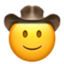 Slightly Smiling Cowboy emoji