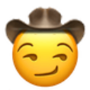 Smirking Cowboy emoji maker