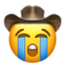 Sobbing Cowboy emoji