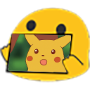 Surprised Pikachu Blob emoji maker